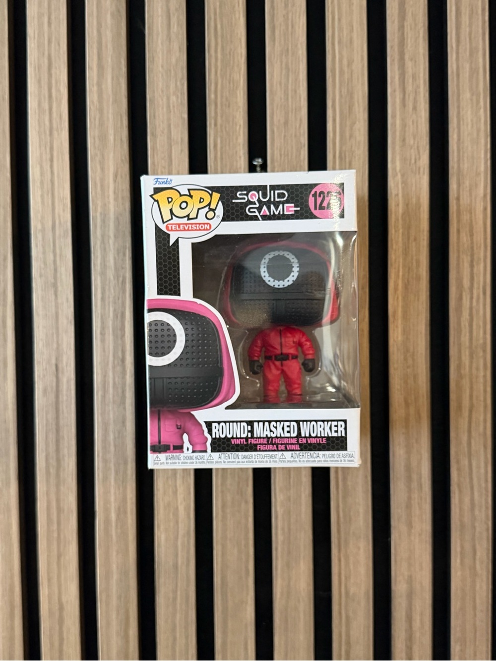Funko Pop Squid Game Round Masked Worker - Red and Black